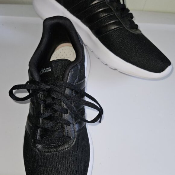 * NEW Black ADIDAS Tie Sneakers Ladies Size 8.5 Gym Running Workout - Picture 5 of 7